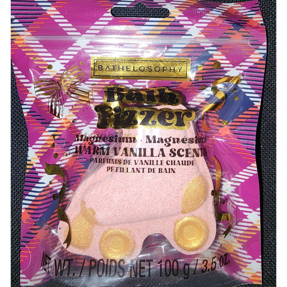 Bathelosophy Roller Skate Bath Fizzer Magnesium Warm Vanilla Scent 3.5oz New
